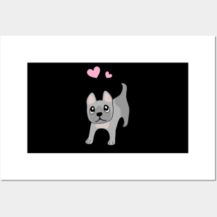 Cute Puppy Dog - French Bulldog Posters and Art